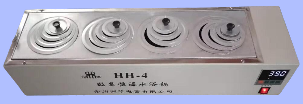 Hh-4 four hole water bath pot intelligent temperature control single line working mode recommended by the manufacturer has strong practicability