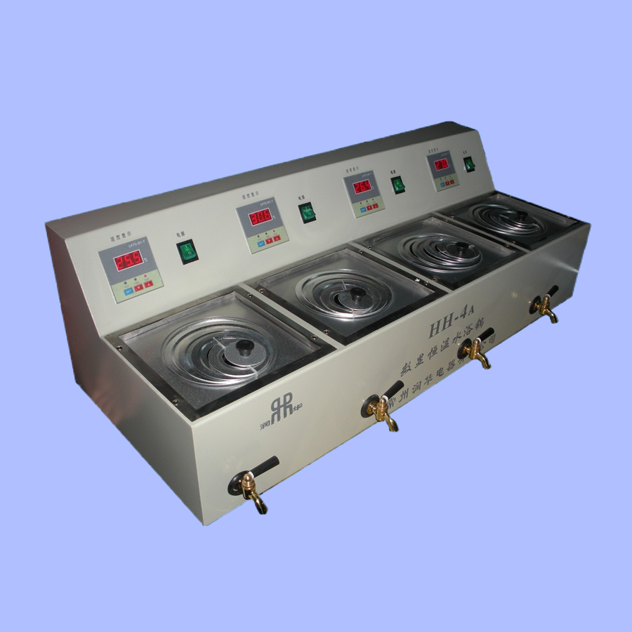 Single case of hh-4a four hole water bath with independent digital display and temperature control