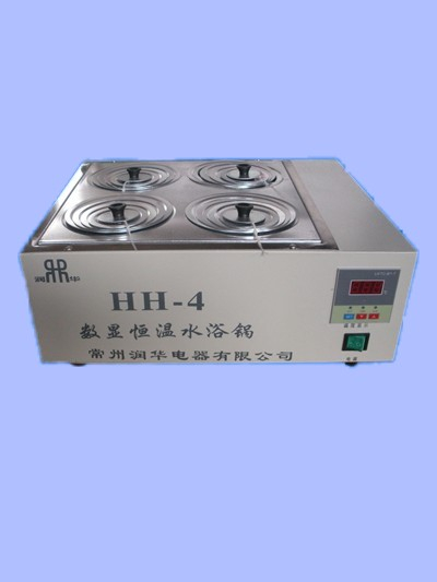 Hh-4 digital display controlled temperature water bath pan with double row and four holes