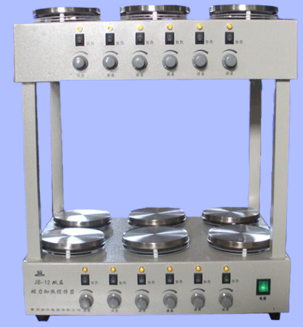 Double layer magnetic stirrer factory direct sales, multi station multi head magnetic stirrer in Runhua instrument factory direct sales