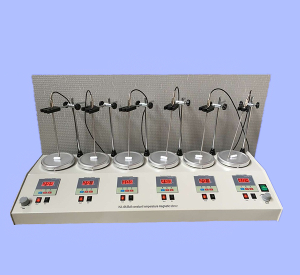 Hj-6a six constant temperature magnetic stirrer with one machine, multi-purpose and multi position, has superior mixing quality